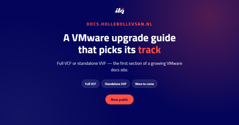docs.hollebollevsan.nl - a VMware upgrade guide that picks its track